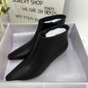 The Row Elegant Black Ankle Boots